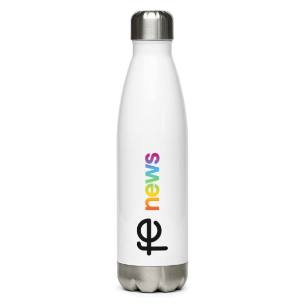 Stainless Steel FE News Water Bottle